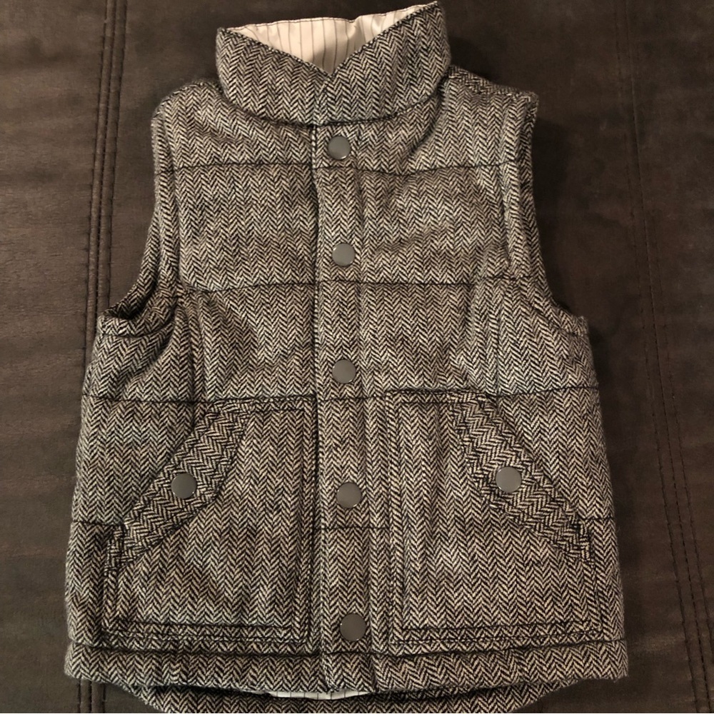 Joe Fresh Black and White Kids Vest